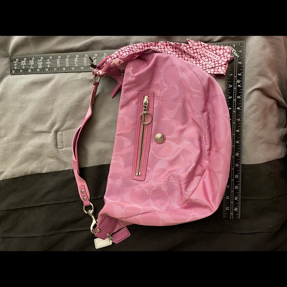 Coach orchid hobo bag